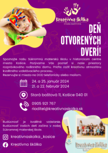Deň otvorených dverí | Súkromná materská škola "Kreatívna škôlka"