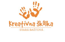 Oranžové logo Kreatívna škôlka